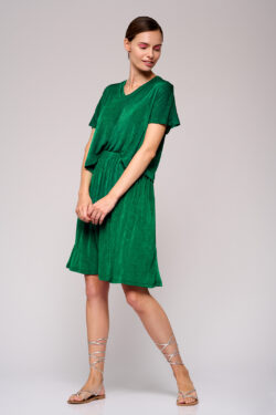 שמלת מידי ירוקה